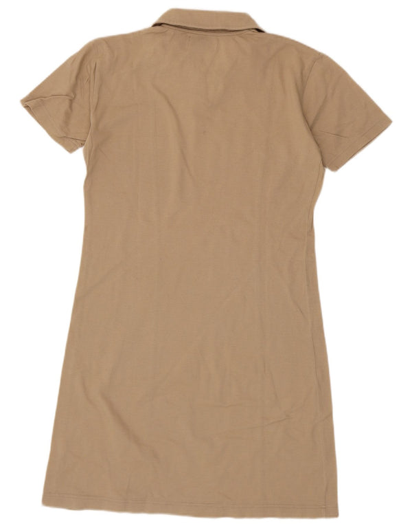 Marina Yachting Womens Polo Dress UK 12 Medium Beige Cotton