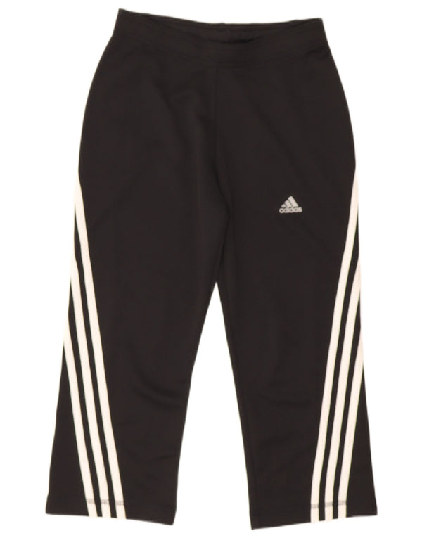 Pantaloni della tuta Adidas Climalite Capri da donna UK 6 XS neri