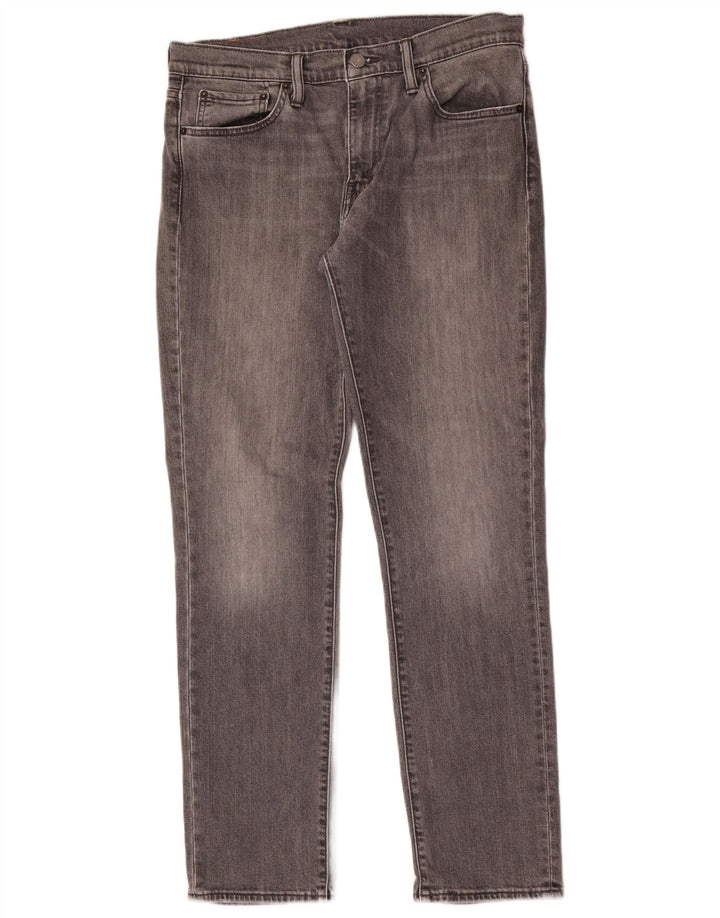 Levi's Hombre 511 Slim Jeans W33 L32 Algodón Gris