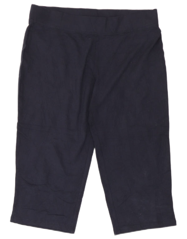 Marks & Spencer Damen Capri-Trainingshose UK 12 Mittel Marineblau