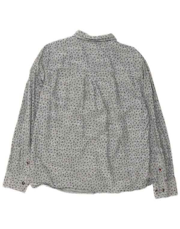 Fat Face Mens Regular Fit Shirt Medium Grey Flecked Cotton