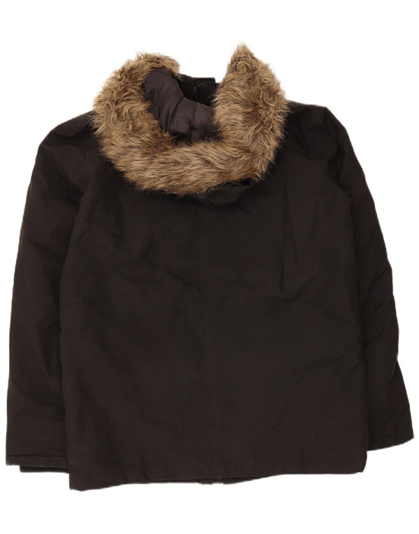Jack & Jones Herre hættepolstret jakke UK 36 Lille sort polyester