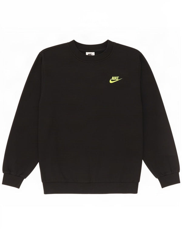 Felpa Nike Ragazzo Maglione 12-13 Anni Grande Cotone Nero