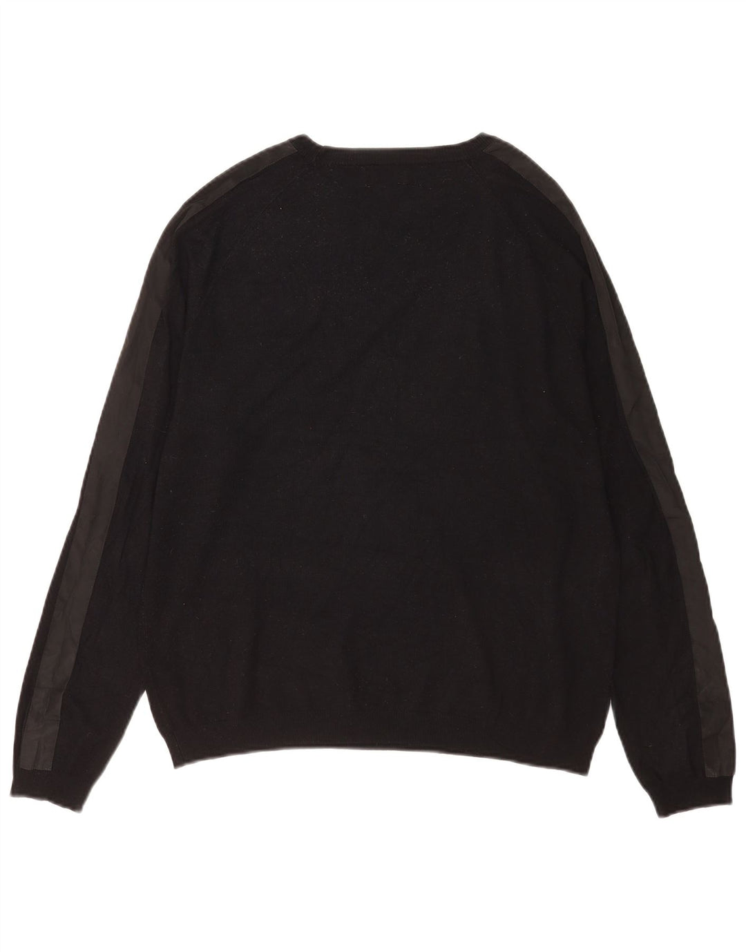 Zara Mens Boat Neck Jumper Sweater Medium Black