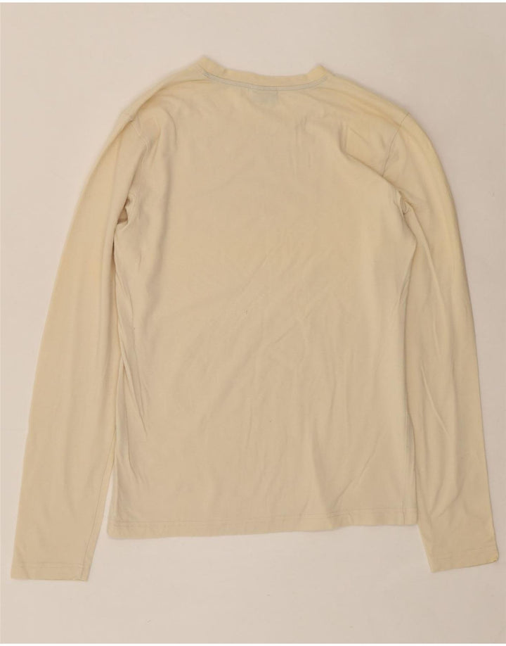 LEE Womens Top Long Sleeve UK 14 Large Beige Cotton Vintage Lee and Second-Hand Lee from Messina Hembry 