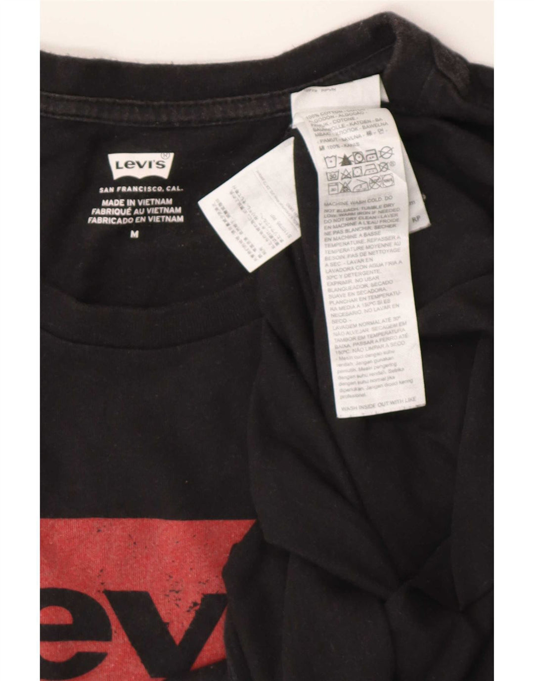 Levi's Tee-Shirt Graphic Homme Noir Moyen Coton
