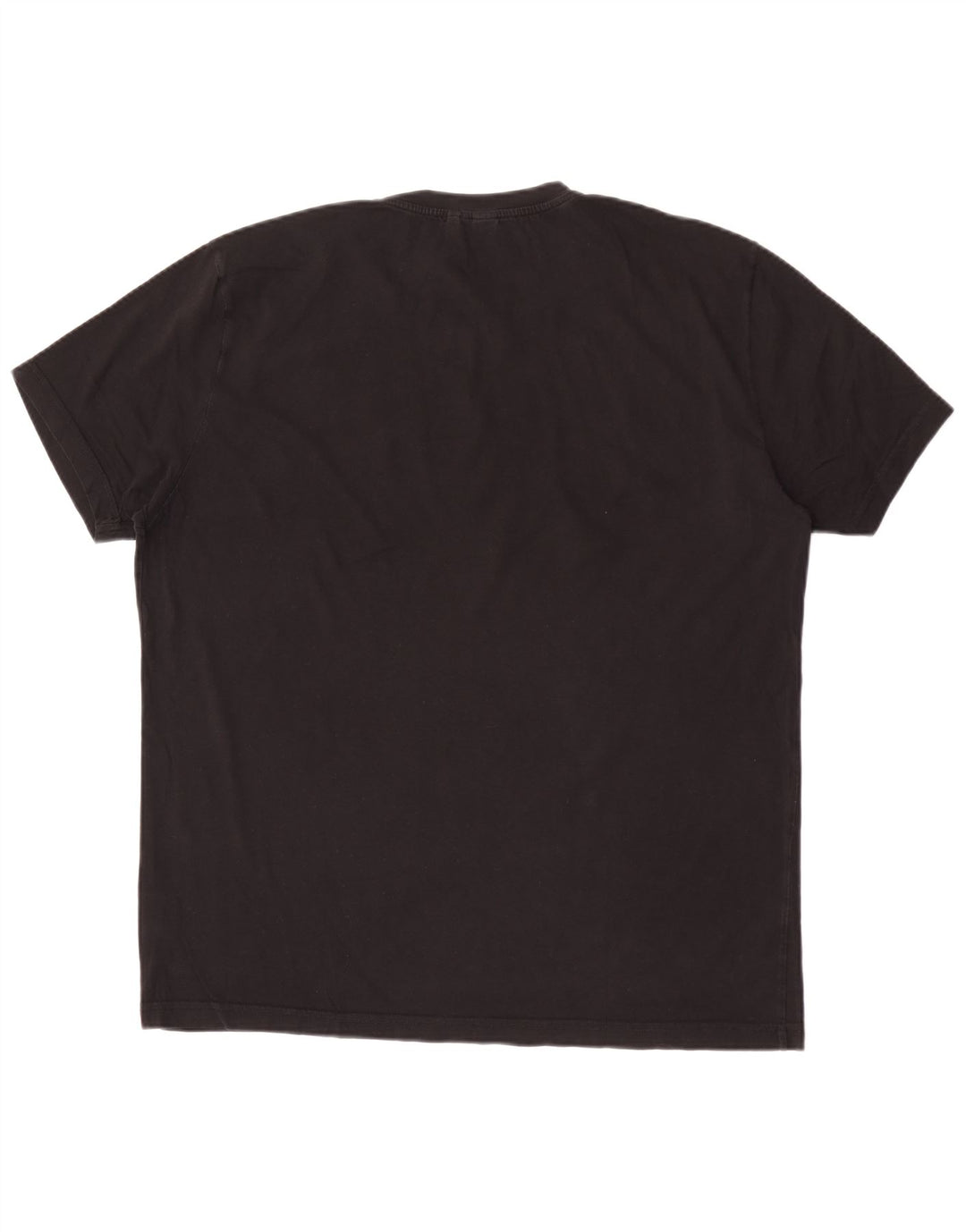 Aspesi Mens Graphic T-Shirt Top XL Black Cotton