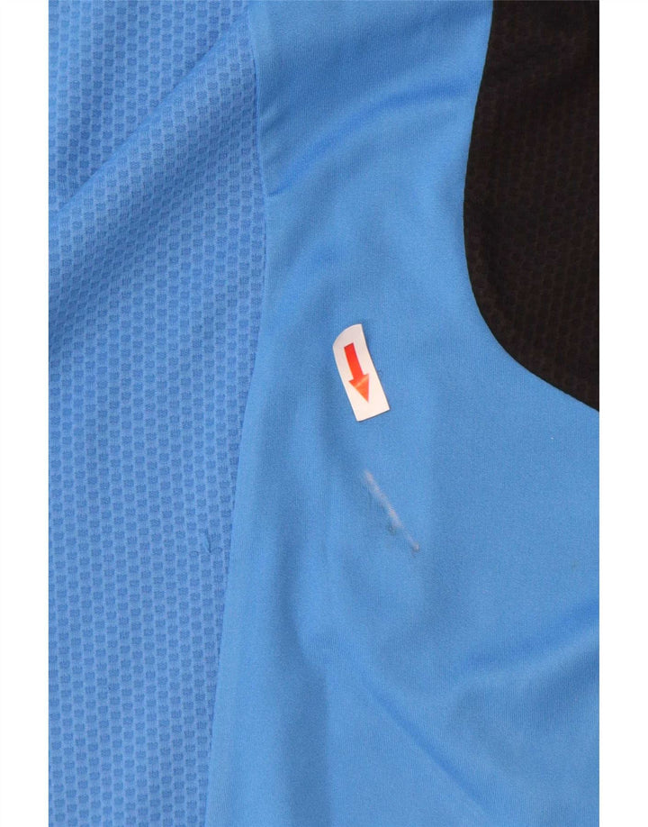 Canotta Adidas Climacool da uomo, grande, in poliestere color block blu