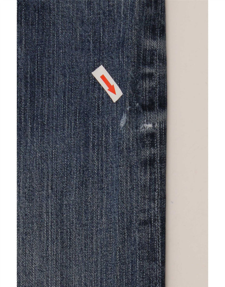 Rifle Damen Straight Jeans W30 L29 Blaue Baumwolle