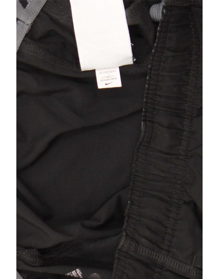 Nike Mens Dri Fit Tracksuit Trousers Large Black Polyester