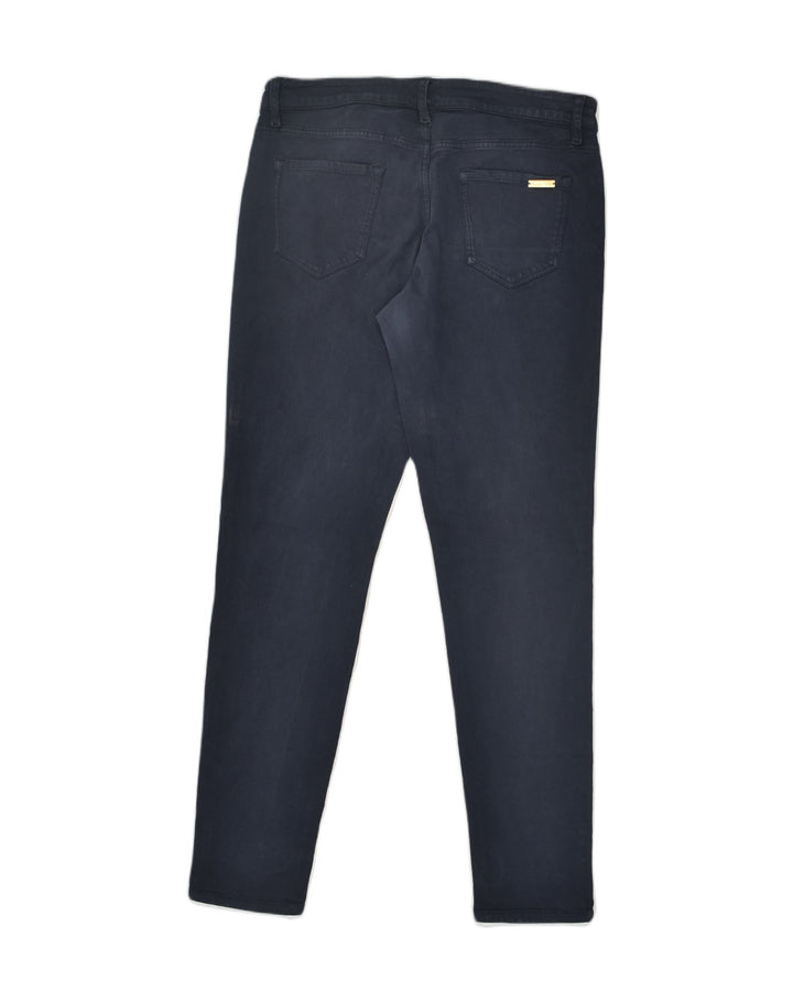 MASSIMO DUTTI Womens Skinny Jeans US 10 Large W28 L28 Navy Blue Cotton | Vintage Massimo Dutti | Thrift | Second-Hand Massimo Dutti | Used Clothing | Messina Hembry 