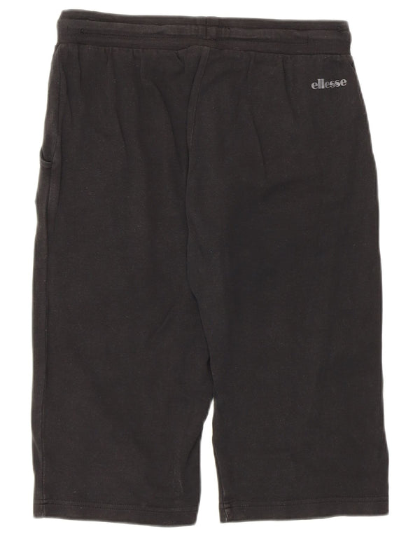 Ellesse Womens Bermuda Sport Shorts UK 10 Small Black Bomuld