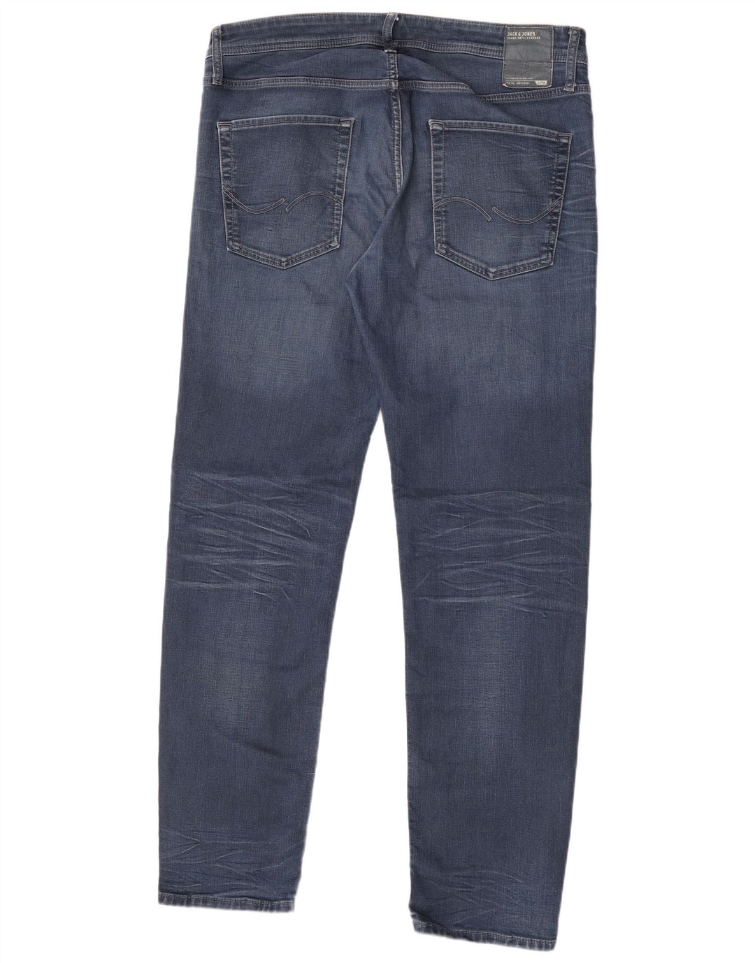 Jack & Jones Mens Slim Jeans W36 L34 Blue Cotton