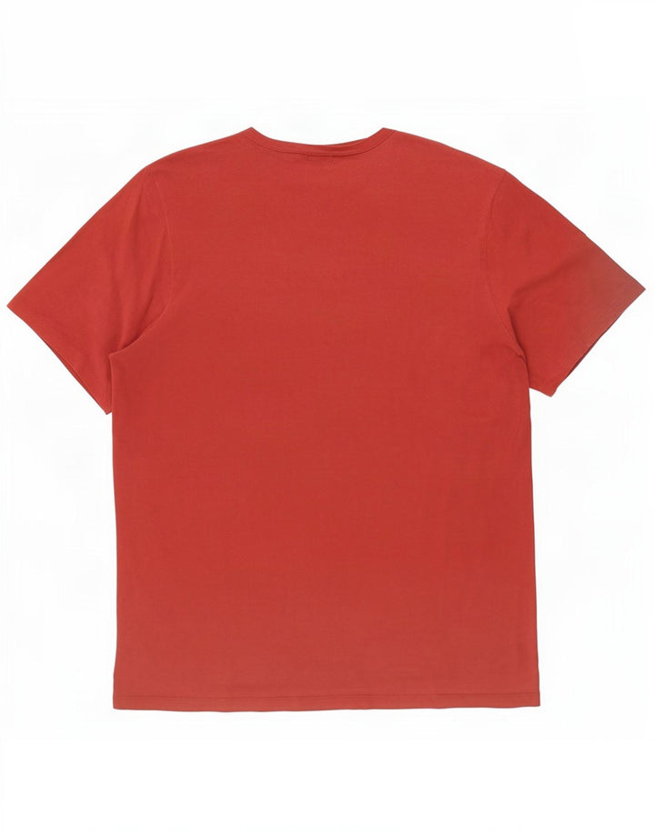 Hugo Boss Mens T-Shirt Top 2XL Burgundy