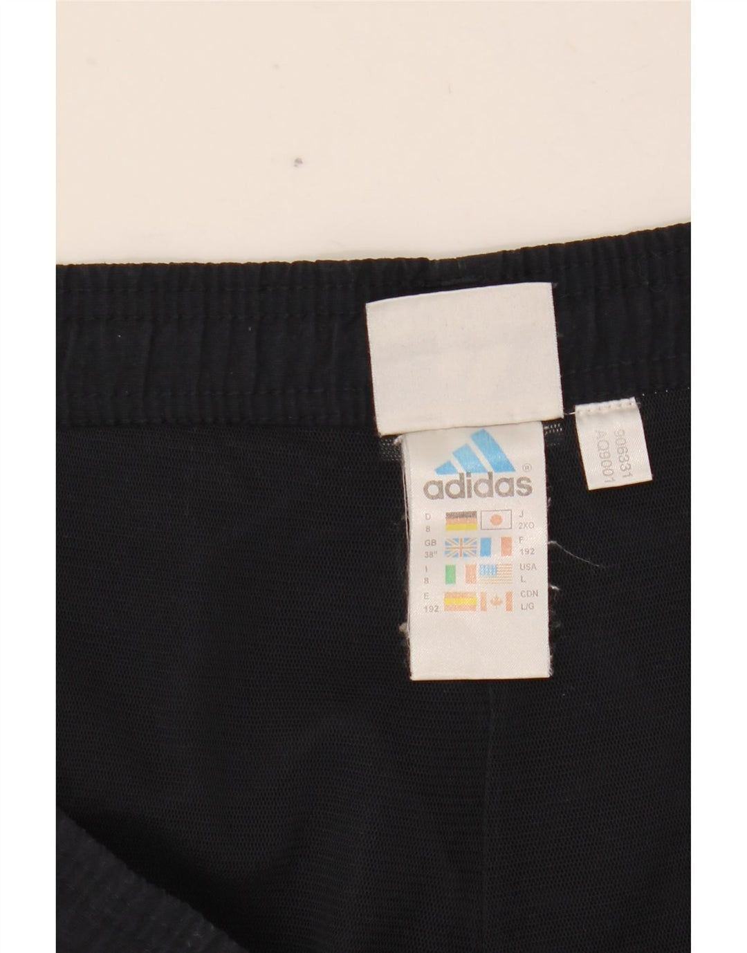 Adidas Mens Tracksuit Trousers XL  Navy Blue Striped Polyester