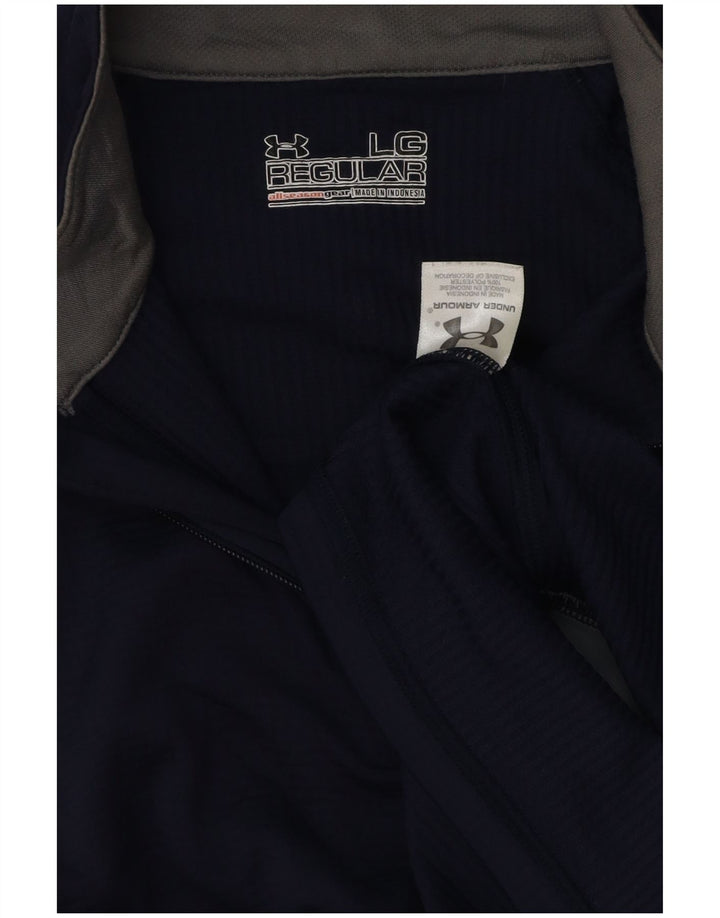 UNDER ARMOUR Herren Allseason Gear Pullover-Trainingsanzug-Oberteil, Größe L, Marineblau
