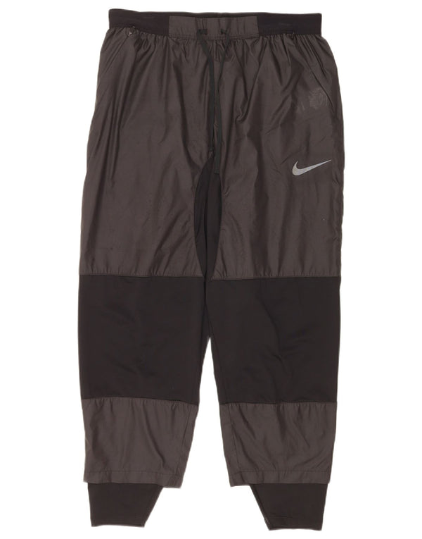 Pantaloni da tuta da uomo Nike Large neri in poliestere color block
