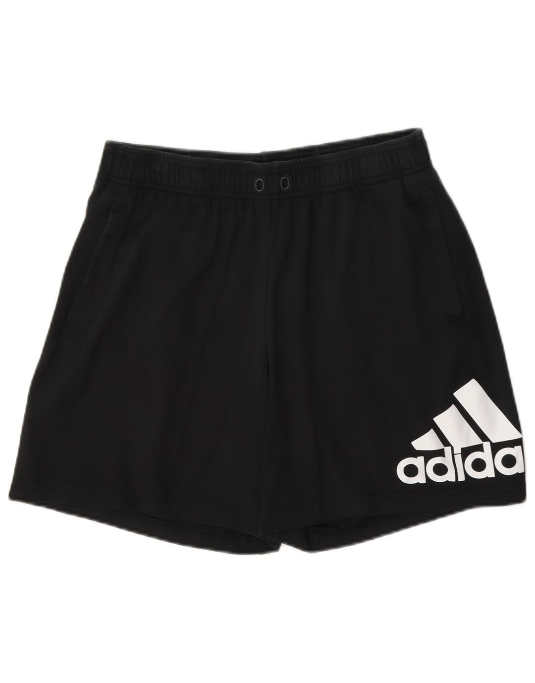 Adidas Mens Graphic Sport Shorts Medium Black Cotton