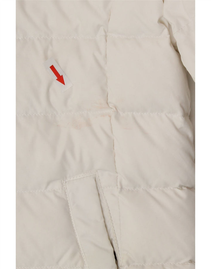 Tommy Hilfiger Womens Padded Jacket UK 6 XS White Polyester