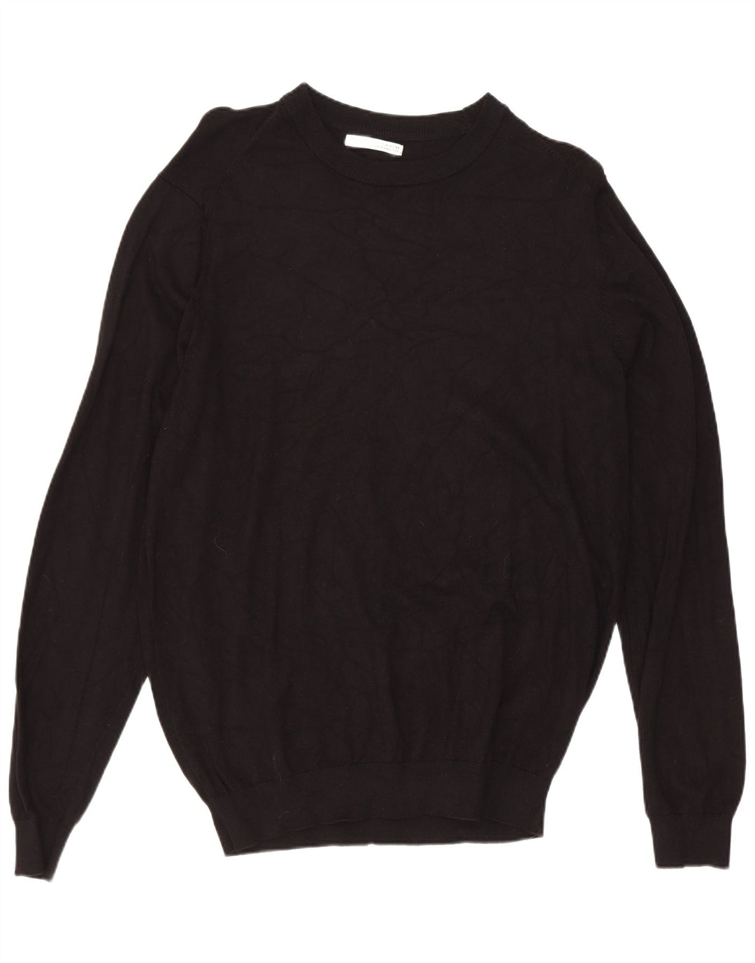 Zara Herre Boat Neck Jumper Sweater Medium Sort