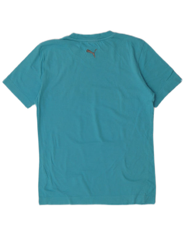 Puma Herren Grafik T-Shirt Top XS Blau