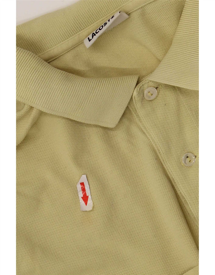 Lacoste Herre Regular Fit Polo Shirt Størrelse 4 Medium Gul Bomuld