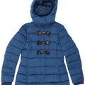 Jaqueta acolchoada com capuz feminina SISLEY UK 12 poliéster azul médio