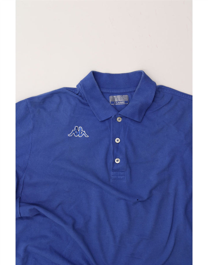 KAPPA Mens Polo Shirt XL Blue Cotton Vintage Kappa and Second-Hand Kappa from Messina Hembry 