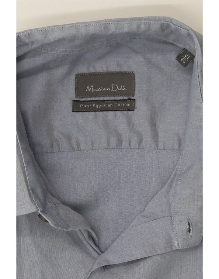 MASSIMO DUTTI Mens Shirt UK 46 XL Blue Cotton Vintage Massimo Dutti and Second-Hand Massimo Dutti from Messina Hembry 