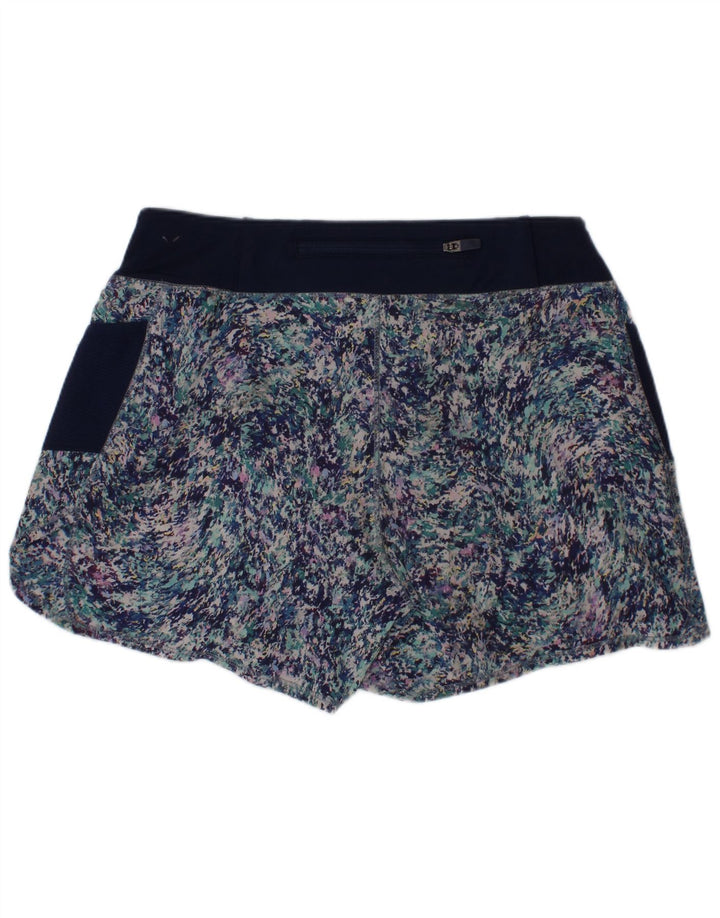 Athleta Girls Abstract Pattern Sport Shorts 11-12 Years Large Navy Blue