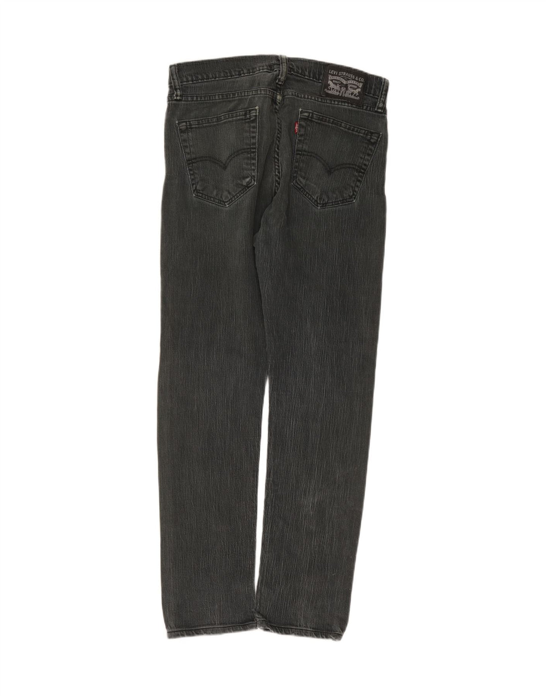 Levi's Womens Straight Jeans W31 L29 Grey Cotton
