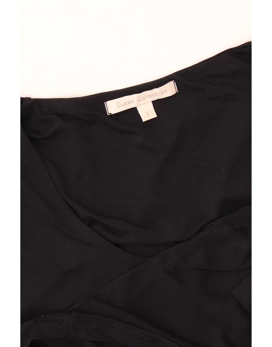 Guess Damen-Top mit 3/4-Ärmeln, Größe 3 XS, Schwarz