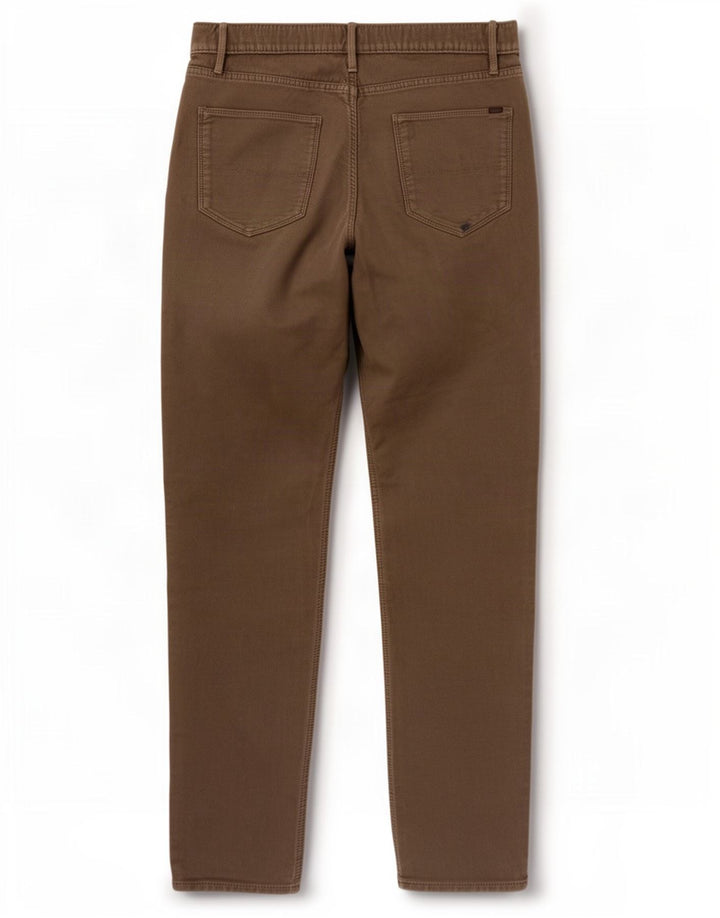 Marks & Spencer Mens Slim Casual Trousers W32 L33 Grey Cotton