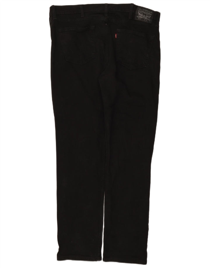 Levi's Mens 511 Slim Jeans W38 L32 Μαύρο βαμβακερό