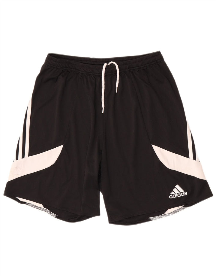 Adidas Mens Climalite Sport Shorts Medium Black Colourblock Polyester