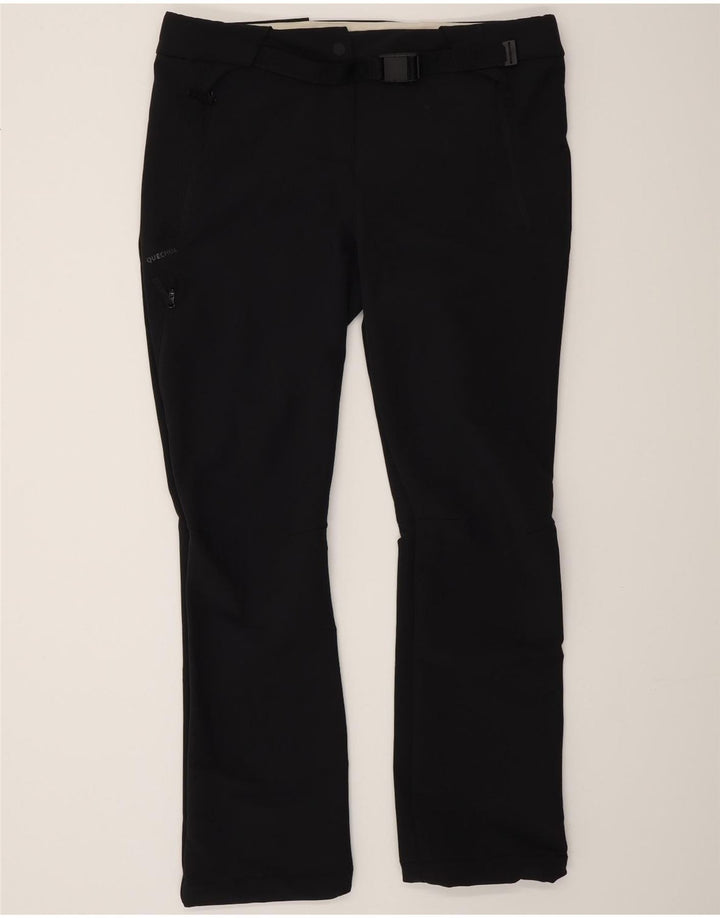 Pantaloni cargo bootcut Decathlon pentru femei, mari W38 L31, poliester negru