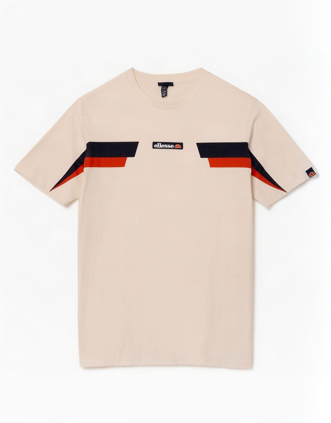 Ellesse T-Shirt Graphique Homme Top XL Blanc Colourblock