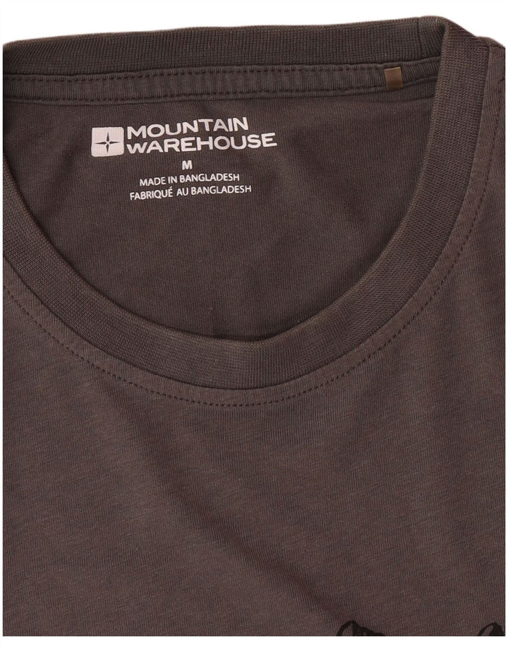 MOUNTAIN WAREHOUSE Mens Graphic T-Shirt Top Medium Grey