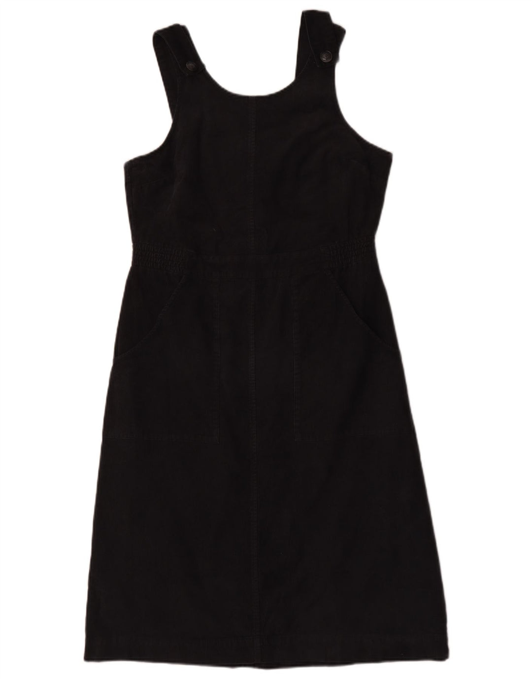 Seasalt Cornwall Womens Pinafore Dress UK 12 Medium Black Cotton