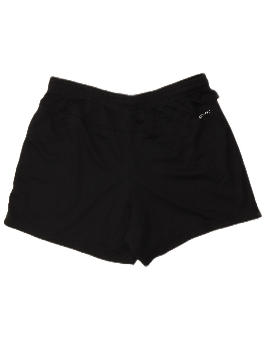 NIKE Womens Dri Fit Sport Shorts UK 14 Medium Black Colourblock Polyester