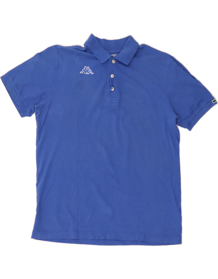 KAPPA Mens Polo Shirt XL Blue Cotton Vintage Kappa and Second-Hand Kappa from Messina Hembry 