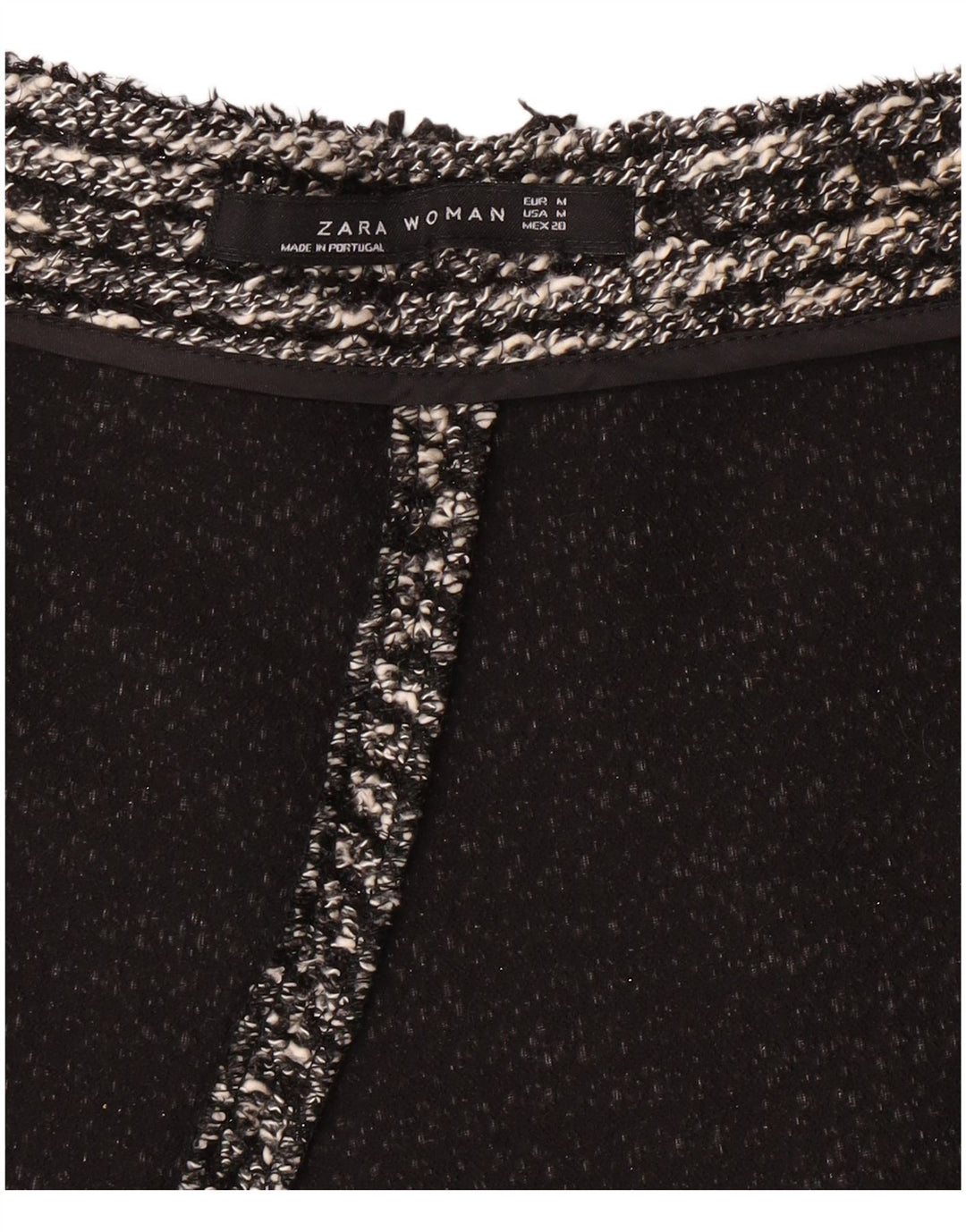 ZARA Womens Mini Skirt Medium W30  Black Flecked