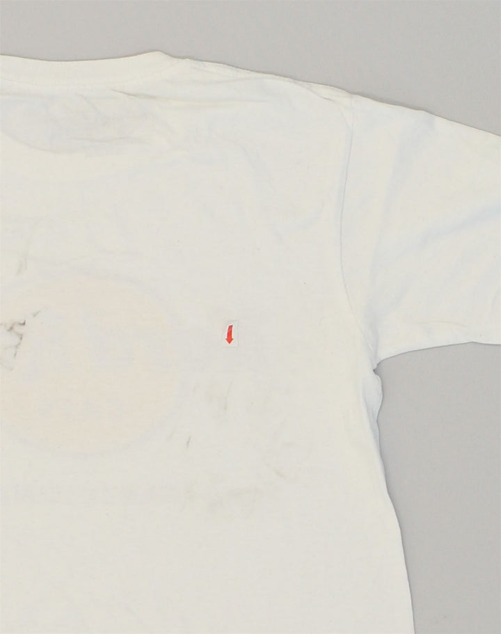 HARD ROCK CAFE Mens Barcelona Graphic T-Shirt Top XS White Cotton | Vintage Hard Rock Cafe | Thrift | Second-Hand Hard Rock Cafe | Used Clothing | Messina Hembry 