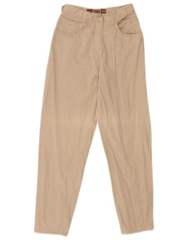 Pantaloni casual affusolati da donna Lucky Star IT 38 XS W24 L30 Cotone beige