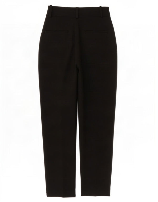 Zara Damen Tapered Chino-Hose XS W24 L28 Schwarz