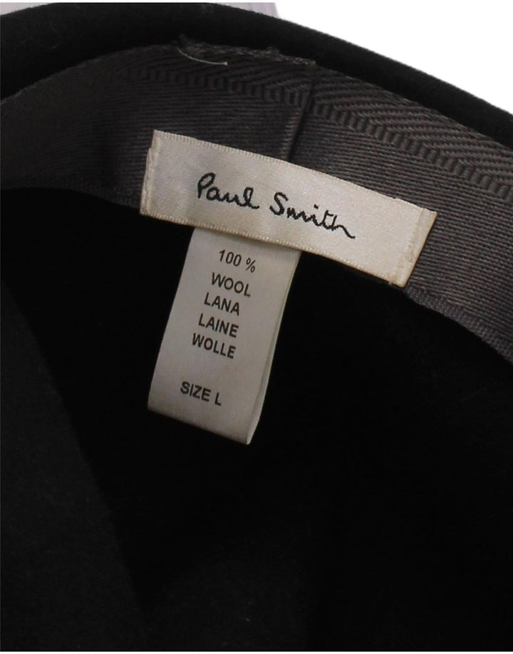 Paul Smith Mens Fedora Hat Large Black Wool Classic