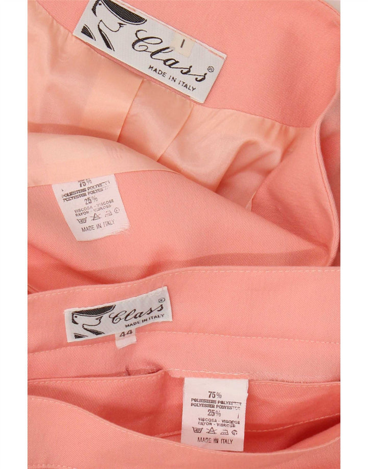 Vintage γυναικείο σετ 2 τεμαχίων IT 44 Medium W28 Pink Polyester