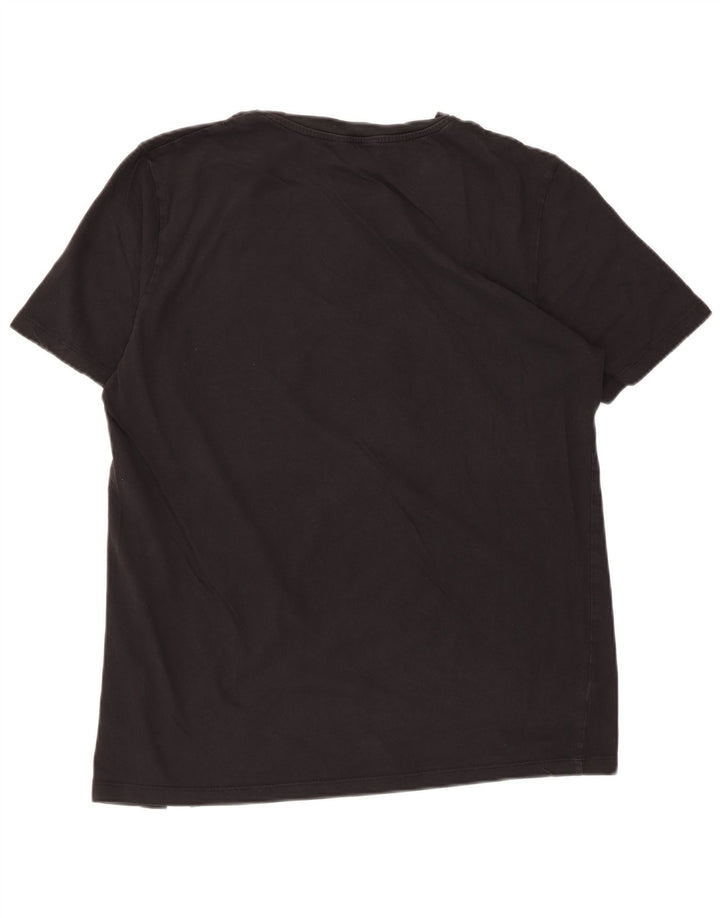 Jack & Jones Mens Graphic T-Shirt Top XL Black