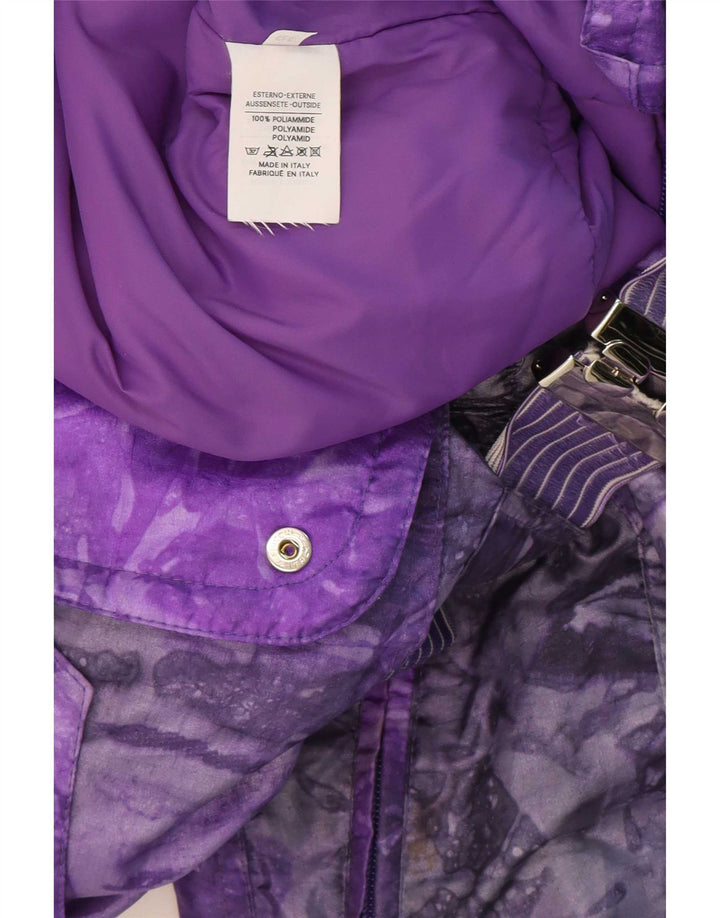 Alaska Combinaison de ski surdimensionnée à motif abstrait pour femme IT 38 XS Violet