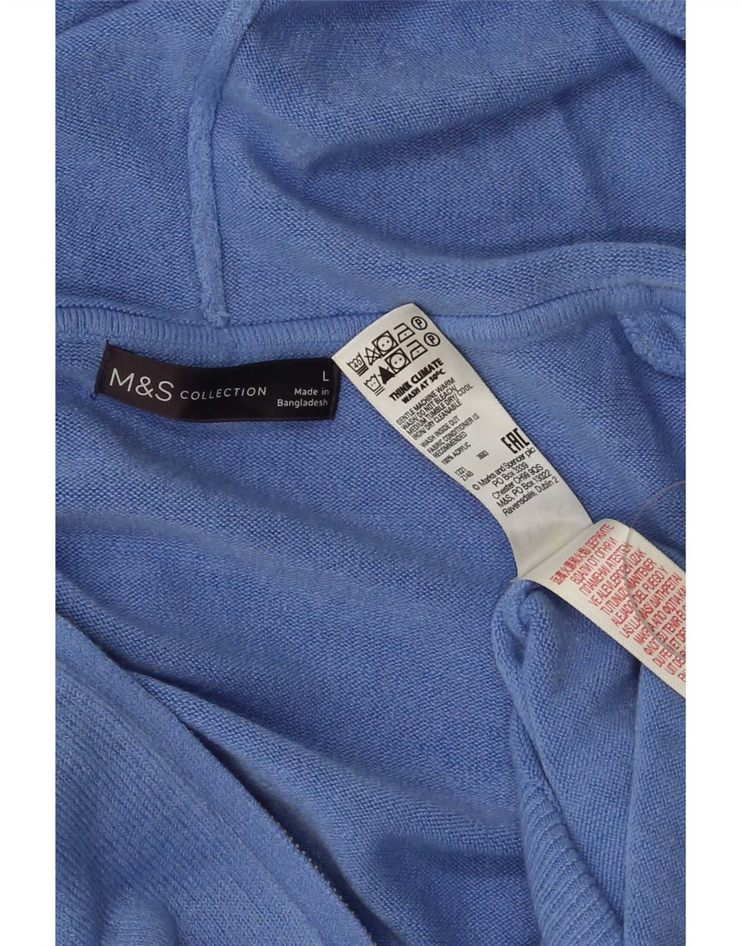Marks & Spencer Cardigan à capuche pour homme en acrylique bleu Taille L